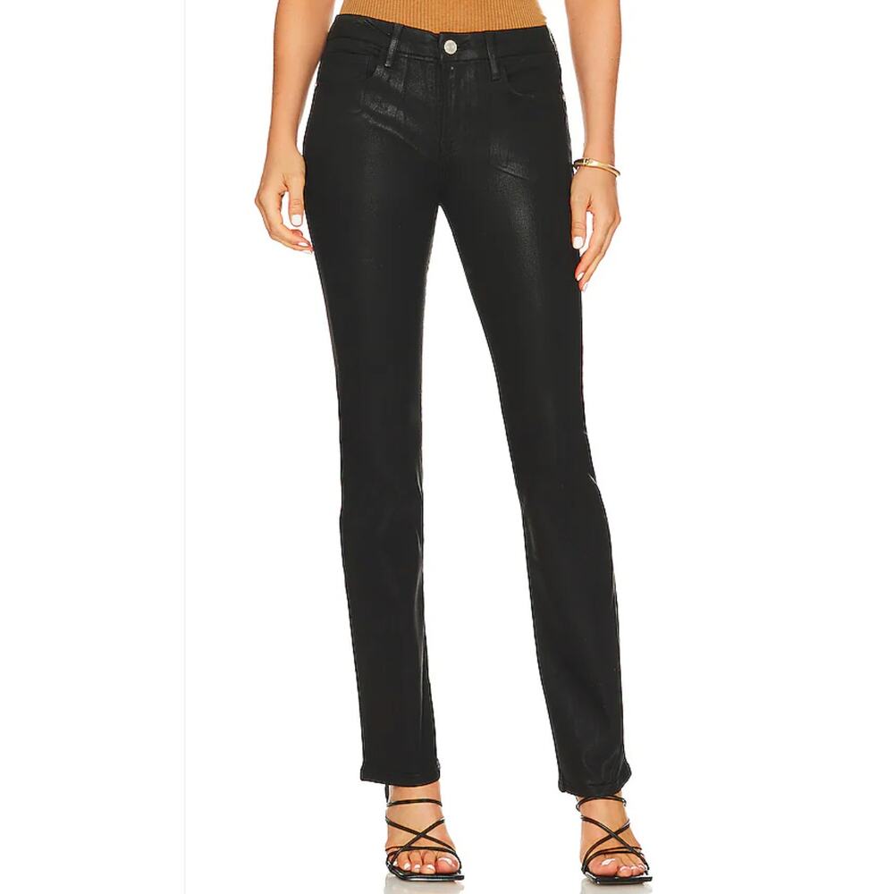 Frame Denim Women's Midnight Black Boot Cut Jeans